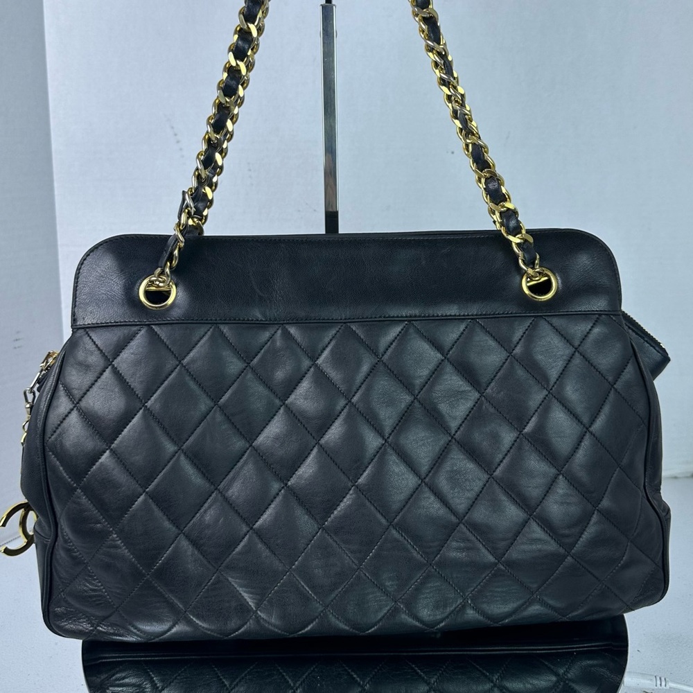 CHANEL CHARM Lambskin Matelasse Chain Shoulder Bag